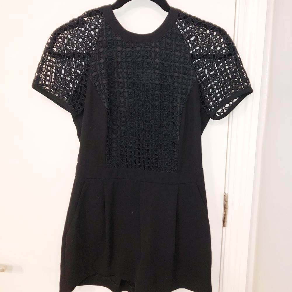Formal black romper